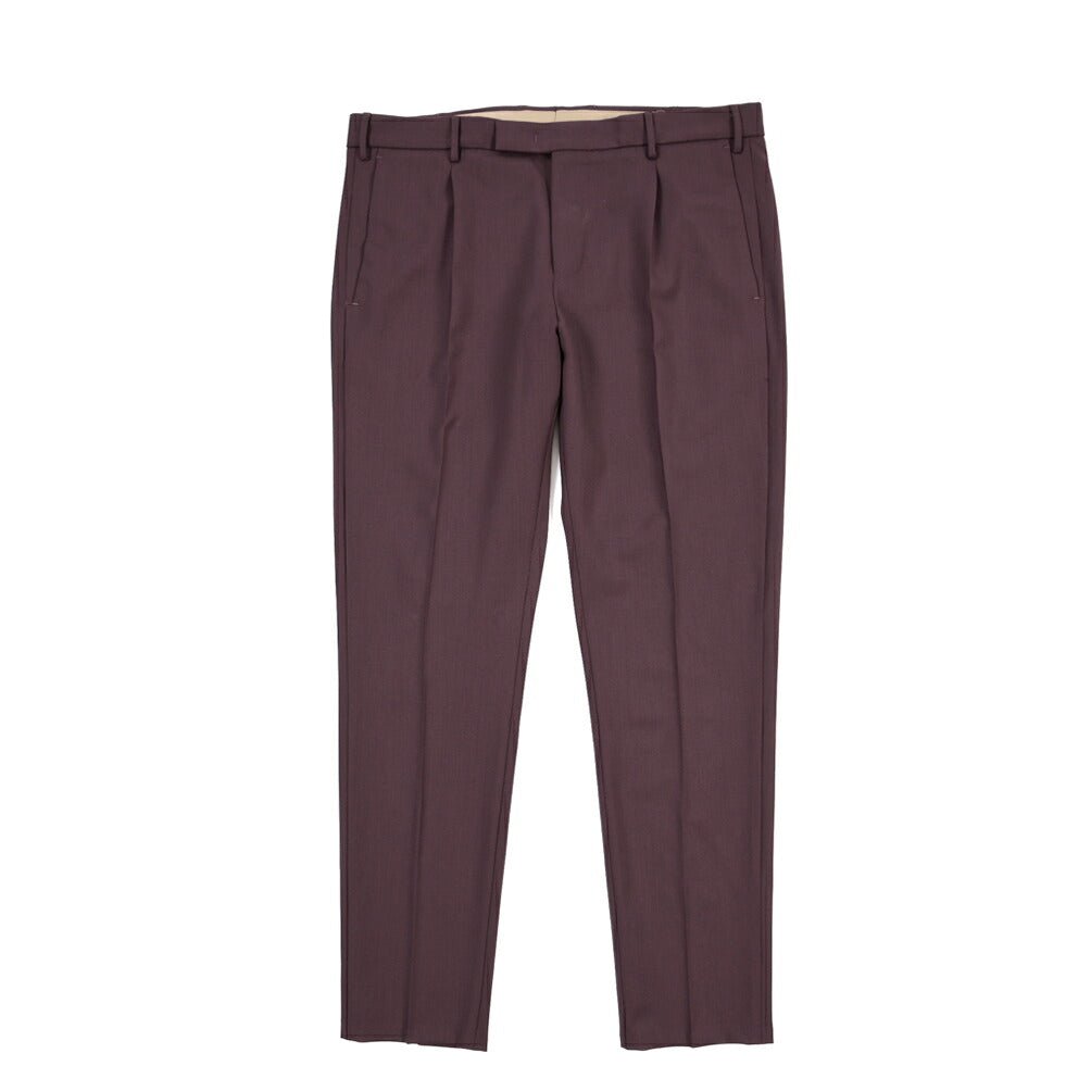 PT TORINO Edge “DIECI” ストレッチウール ワンタックスキニースラックス パープル 50 | GUARDAROBA MILANO OFFICIAL STORE