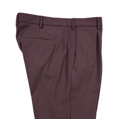 PT TORINO Edge “DIECI” ストレッチウール ワンタックスキニースラックス パープル 50 | GUARDAROBA MILANO OFFICIAL STORE
