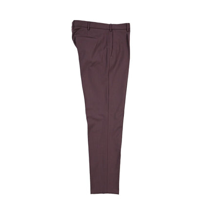 PT TORINO Edge “DIECI” ストレッチウール ワンタックスキニースラックス パープル 50 | GUARDAROBA MILANO OFFICIAL STORE