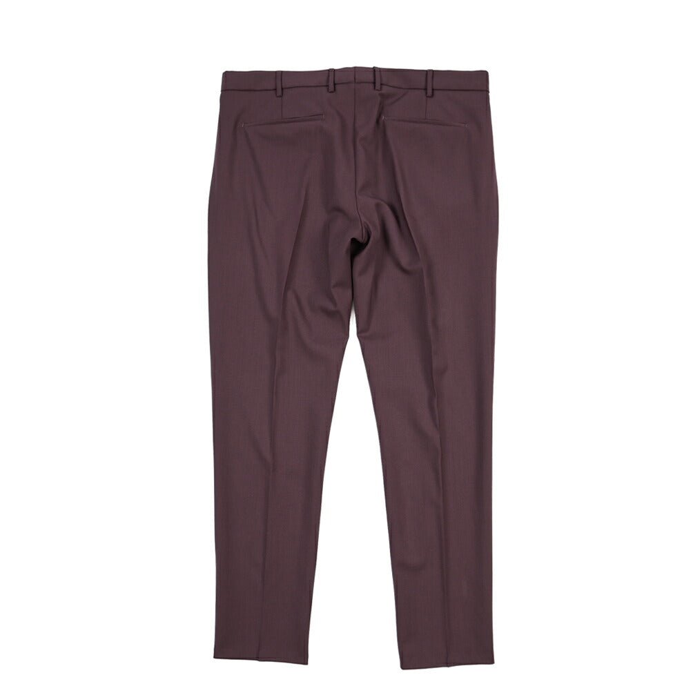 PT TORINO Edge “DIECI” ストレッチウール ワンタックスキニースラックス パープル 50 | GUARDAROBA MILANO OFFICIAL STORE