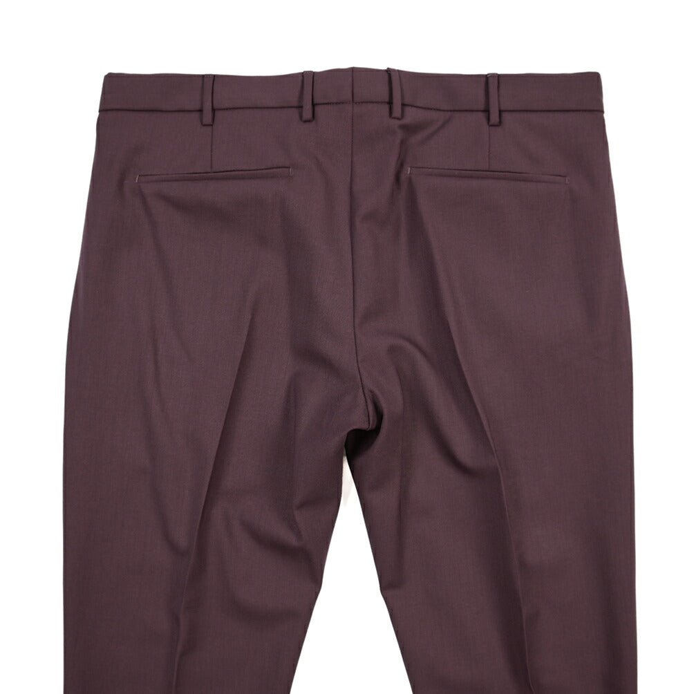 PT TORINO Edge “DIECI” ストレッチウール ワンタックスキニースラックス パープル 50 | GUARDAROBA MILANO OFFICIAL STORE