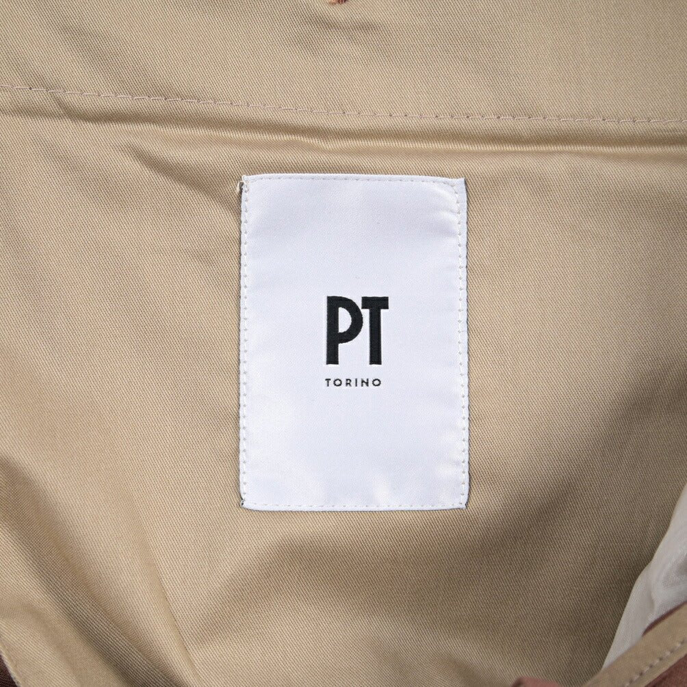 PT TORINO Edge “DODICI” ストレッチウール ツータックスラックス ピンク 46 | GUARDAROBA MILANO OFFICIAL STORE