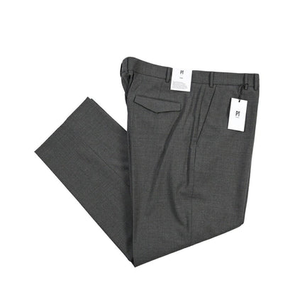 PT TORINO Edge “MICHAEL” ストレッチウール ノータックワイドスラックス グレー 58 | GUARDAROBA MILANO OFFICIAL STORE