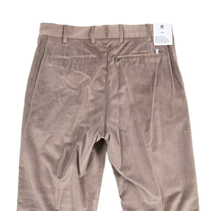PT TORINO Edge “QUINDICI” コットン100% ベルベットワイドスラックス ピンク 46 | GUARDAROBA MILANO OFFICIAL STORE