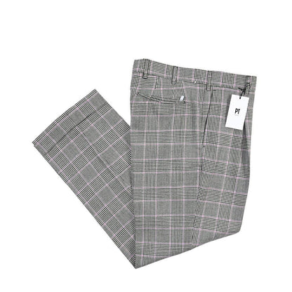 PT TORINO Edge “QUINDICI” SUPER 100's ウール100% ワンタックワイドスラックス グレー 48 | GUARDAROBA MILANO OFFICIAL STORE