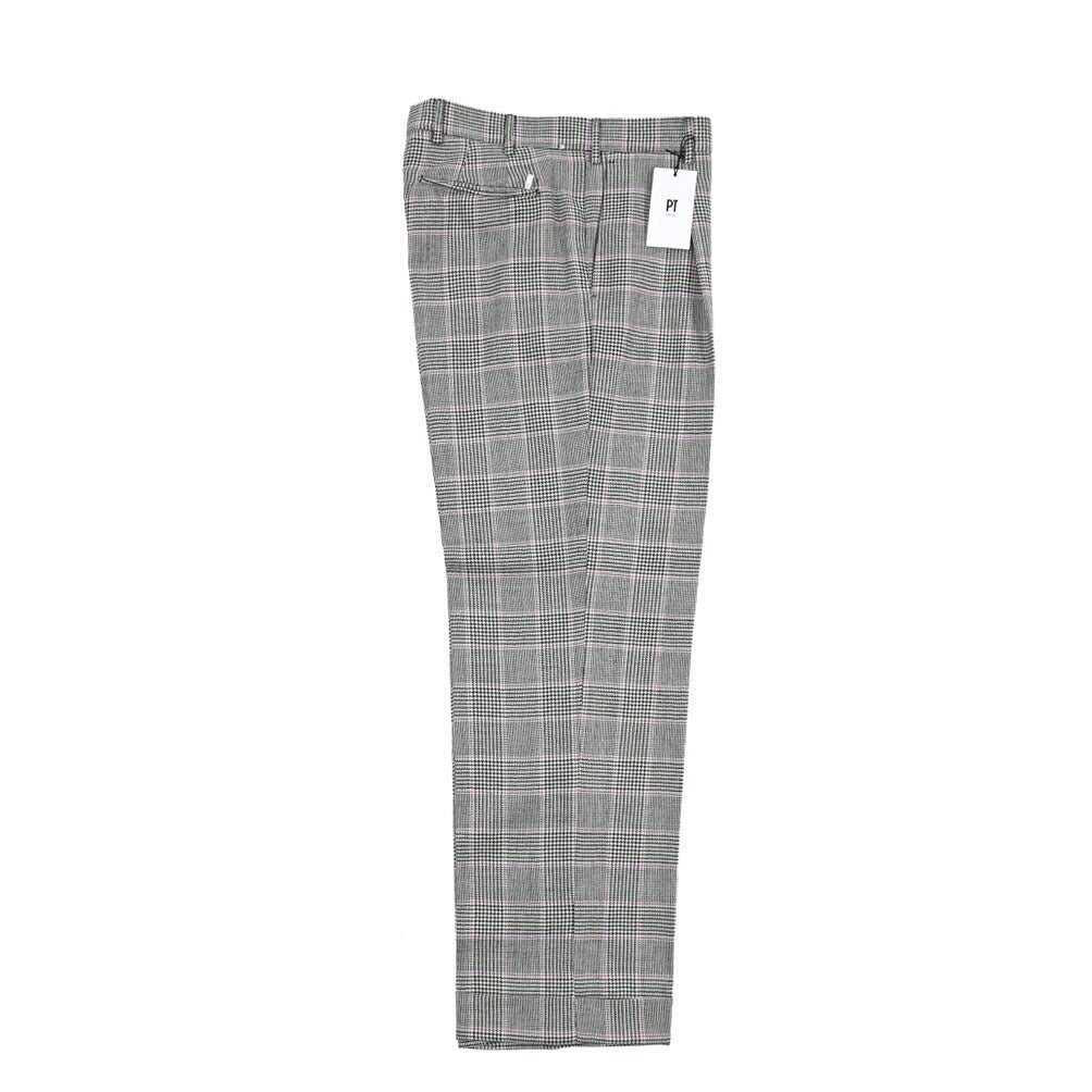 PT TORINO Edge “QUINDICI” SUPER 100's ウール100% ワンタックワイドスラックス グレー 48 | GUARDAROBA MILANO OFFICIAL STORE