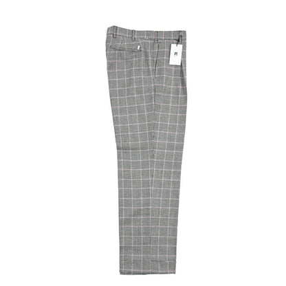 PT TORINO Edge “QUINDICI” SUPER 100's ウール100% ワンタックワイドスラックス グレー 48 | GUARDAROBA MILANO OFFICIAL STORE