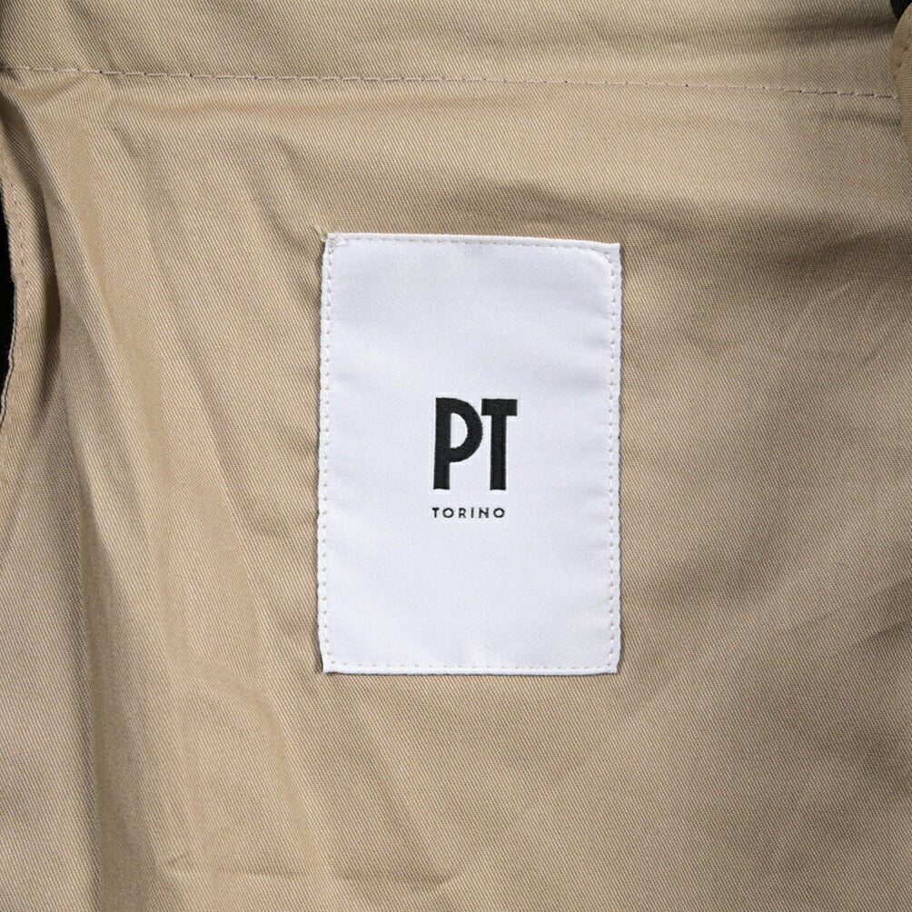 PT TORINO Edge “REBEL FIT” ポリエステル100% ワンタックスラックス ブラック 50 | GUARDAROBA MILANO OFFICIAL STORE