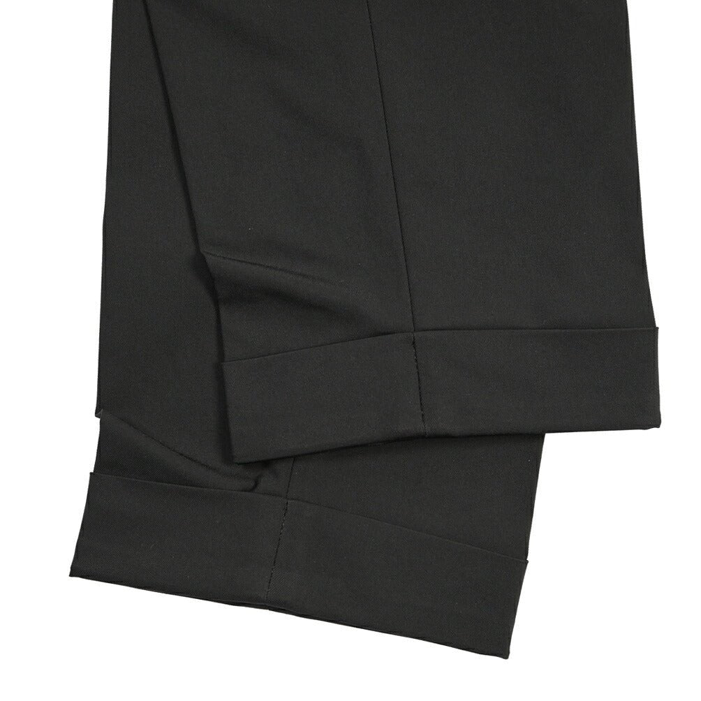 PT TORINO Edge “REBEL FIT” ポリエステル100% ワンタックスラックス ブラック 50 | GUARDAROBA MILANO OFFICIAL STORE