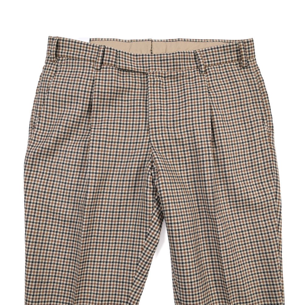 PT TORINO Edge “REBEL FIT” ヴァージンウール100% ワンタックスラックス ブラウン 50 | GUARDAROBA MILANO OFFICIAL STORE