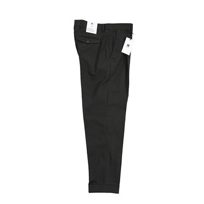 PT TORINO Edge “REBEL FIT” ポリエステル100% ワンタックスラックス ブラック 46 | GUARDAROBA MILANO OFFICIAL STORE