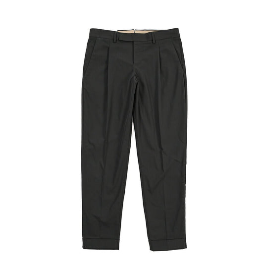 PT TORINO Edge “REBEL FIT” ポリエステル100% ワンタックスラックス ブラック 46 | GUARDAROBA MILANO OFFICIAL STORE