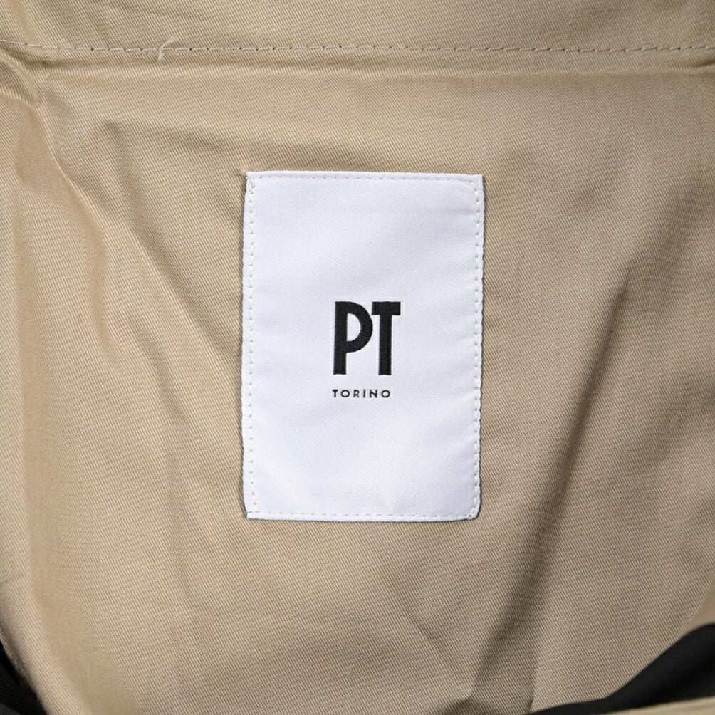PT TORINO Edge “REBEL FIT” ポリエステル100% ワンタックスラックス ブラック 46 | GUARDAROBA MILANO OFFICIAL STORE