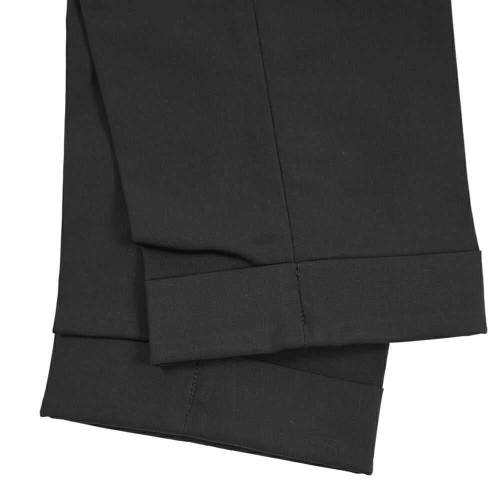 PT TORINO Edge “REBEL FIT” ポリエステル100% ワンタックスラックス ブラック 46 | GUARDAROBA MILANO OFFICIAL STORE