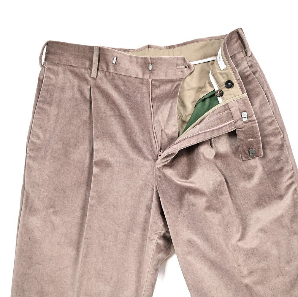 PT TORINO Edge REBEL FIT コットン100%ベロア ワンタックスラックス DELUXE COTTON｜430401-48｜GUARDAROBA MILANO OFFICIAL STORE