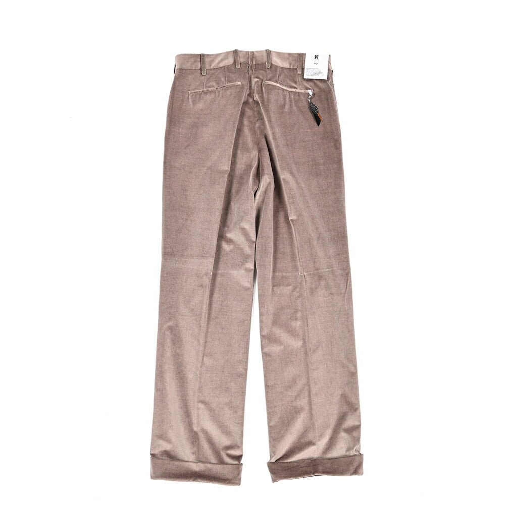 PT TORINO Edge REBEL FIT コットン100%ベロア ワンタックスラックス DELUXE COTTON｜430401-48｜GUARDAROBA MILANO OFFICIAL STORE