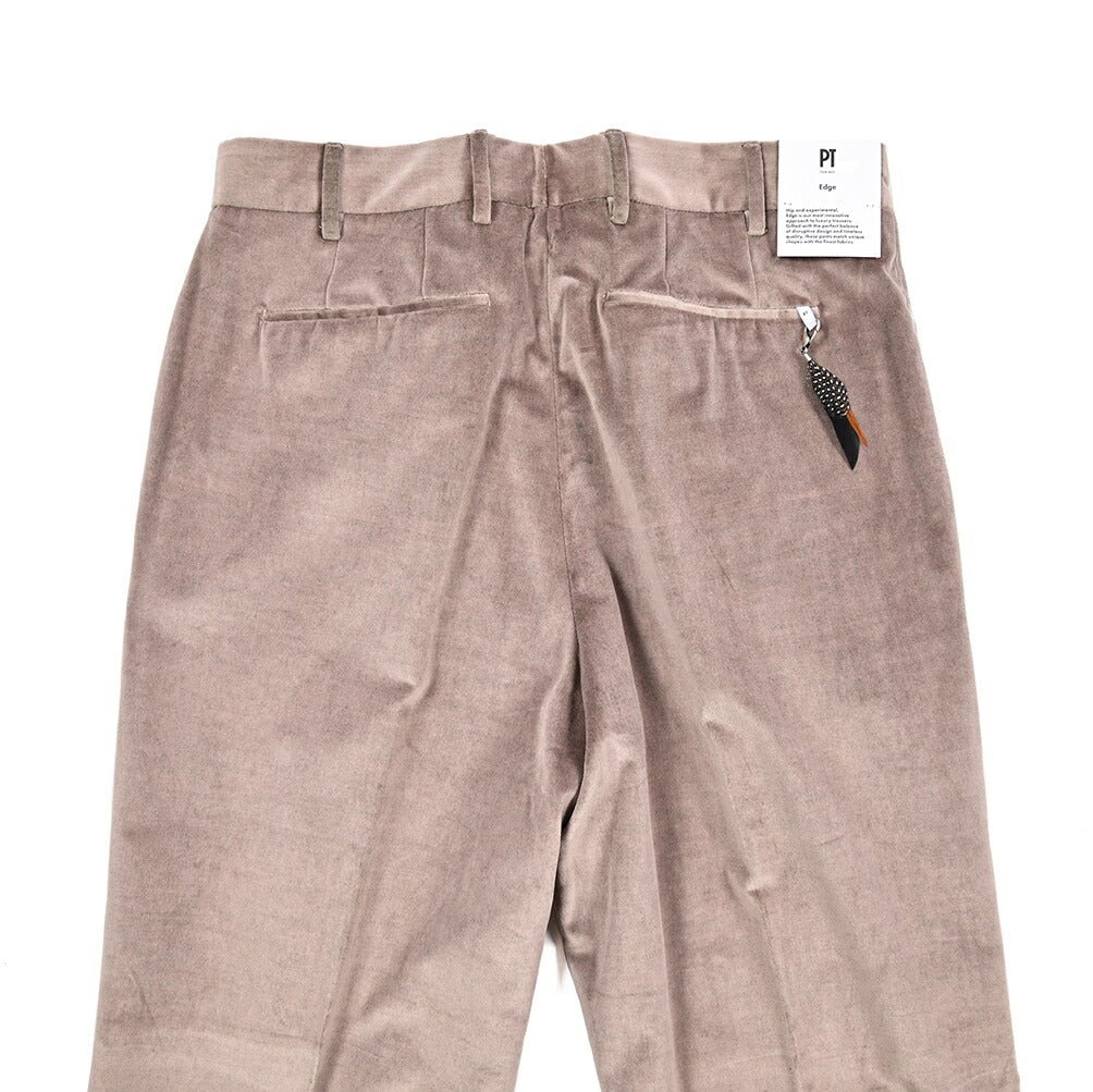 PT TORINO Edge REBEL FIT コットン100%ベロア ワンタックスラックス DELUXE COTTON｜430401-48｜GUARDAROBA MILANO OFFICIAL STORE