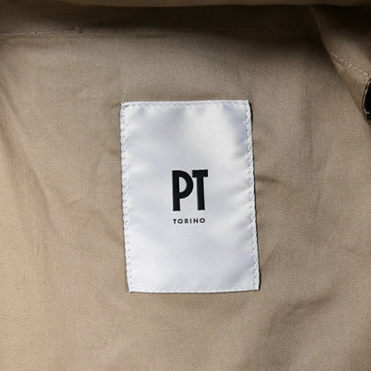 PT TORINO Edge "REBEL FIT" コットン100% ノータックテーパードパンツ / DELUXE COTTON カーキグリーン 48 | GUARDAROBA MILANO OFFICIAL STORE