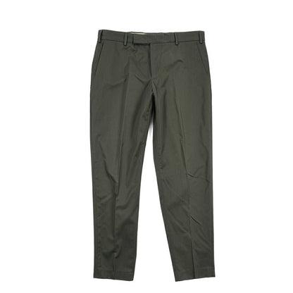 PT TORINO Edge "REBEL FIT" コットン100% ノータックテーパードパンツ / DELUXE COTTON カーキグリーン 48 | GUARDAROBA MILANO OFFICIAL STORE