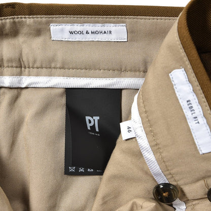 PT TORINO Edge "REBEL FIT" ヴァージンウールモヘア リラックステーパードパンツ｜389957-B-52｜GUARDAROBA MILANO OFFICIAL STORE
