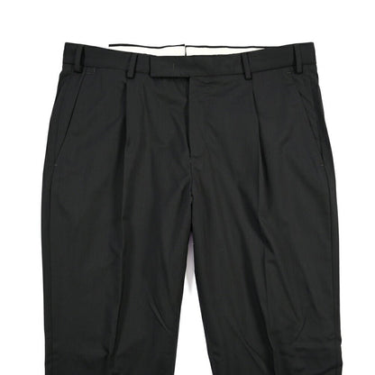 PT TORINO Edge “REBEL FIT” ストレッチウール ワンタックスラックス ブラック 52 | GUARDAROBA MILANO OFFICIAL STORE