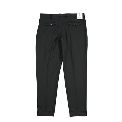 PT TORINO Edge “REBEL FIT” ストレッチウール ワンタックスラックス ブラック 52 | GUARDAROBA MILANO OFFICIAL STORE