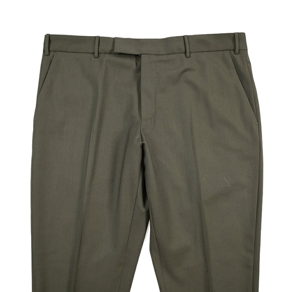 PT TORINO Edge “REBEL FIT” ストレッチウール ノータックスラックス カーキグリーン 54 | GUARDAROBA MILANO OFFICIAL STORE