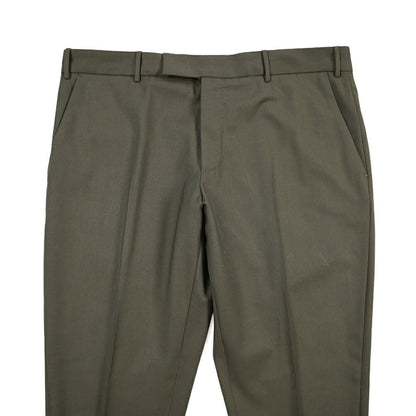 PT TORINO Edge “REBEL FIT” ストレッチウール ノータックスラックス カーキグリーン 54 | GUARDAROBA MILANO OFFICIAL STORE