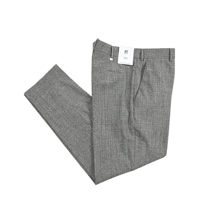 PT TORINO Edge “REBEL FIT” ストレッチウール ノータックスラックス グレー 48 | GUARDAROBA MILANO OFFICIAL STORE