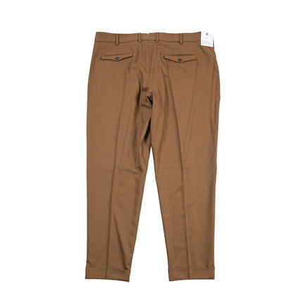 PT TORINO Edge “REBEL FIT” ストレッチウール ワンタックスラックス ブラウン 54 | GUARDAROBA MILANO OFFICIAL STORE