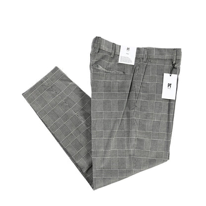 PT TORINO Edge “REBEL FIT” ストレッチウール ノータックスラックス グレー 48 | GUARDAROBA MILANO OFFICIAL STORE