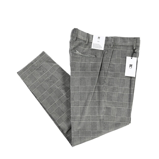 PT TORINO Edge “REBEL FIT” ストレッチウール ノータックスラックス グレー 48 | GUARDAROBA MILANO OFFICIAL STORE