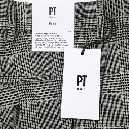 PT TORINO Edge “REBEL FIT” ストレッチウール ノータックスラックス グレー 48 | GUARDAROBA MILANO OFFICIAL STORE