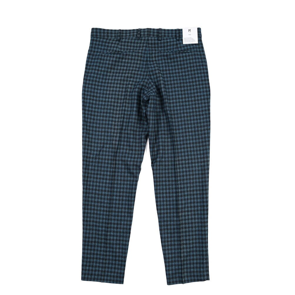 PT TORINO Edge “REBEL FIT” リネン混ウール ノータックスラックス ブルー 48 | GUARDAROBA MILANO OFFICIAL STORE