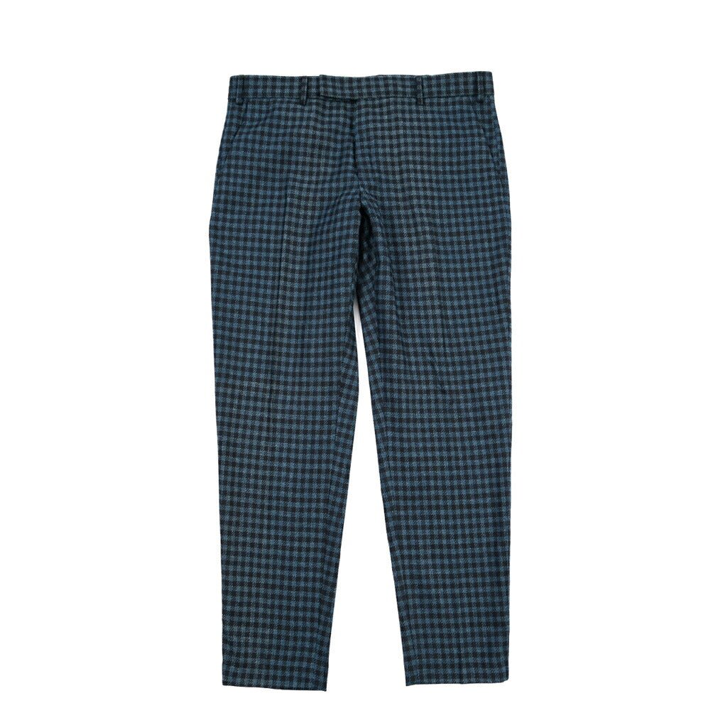 PT TORINO Edge “REBEL FIT” リネン混ウール ノータックスラックス ブルー 48 | GUARDAROBA MILANO OFFICIAL STORE