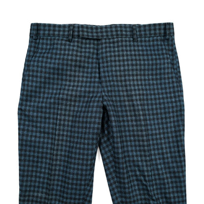PT TORINO Edge “REBEL FIT” リネン混ウール ノータックスラックス ブルー 48 | GUARDAROBA MILANO OFFICIAL STORE