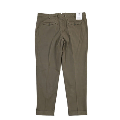 PT TORINO Edge “REBEL FIT” ストレッチコットン ワンタックスラックス ブラウン 54 | GUARDAROBA MILANO OFFICIAL STORE