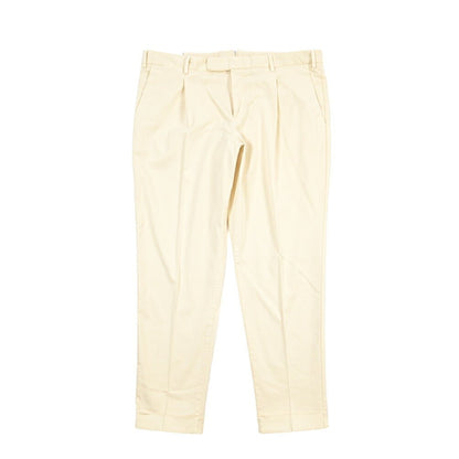 PT TORINO Edge “REBEL FIT” ストレッチコットン ワンタックチノパンツ オフホワイト 54 | GUARDAROBA MILANO OFFICIAL STORE