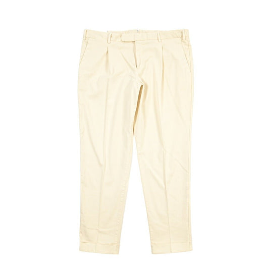 PT TORINO Edge “REBEL FIT” ストレッチコットン ワンタックチノパンツ オフホワイト 54 | GUARDAROBA MILANO OFFICIAL STORE