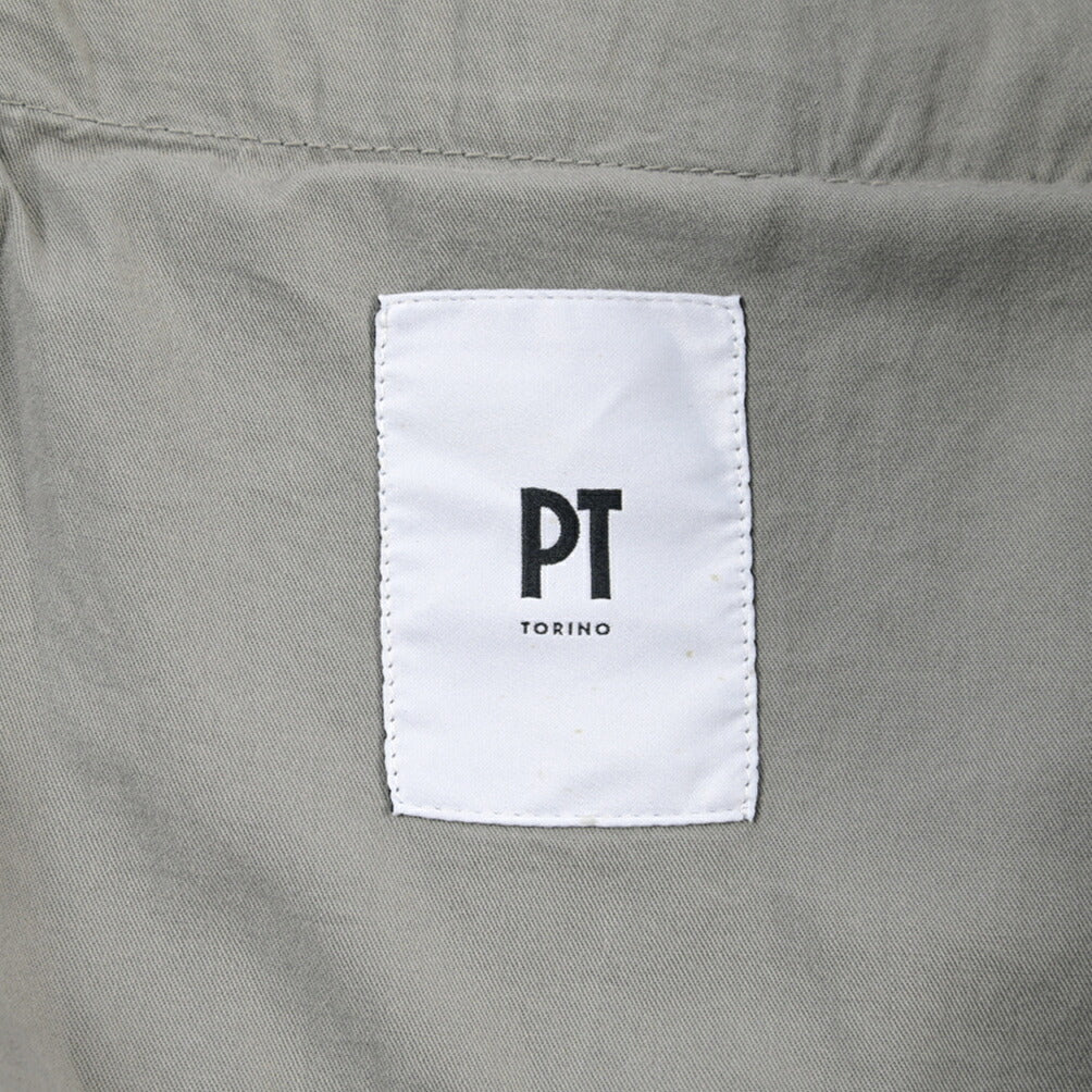 PT TORINO Edge “REBEL FIT” ストレッチコットン ワンタックパンツ グレー 56 | GUARDAROBA MILANO OFFICIAL STORE