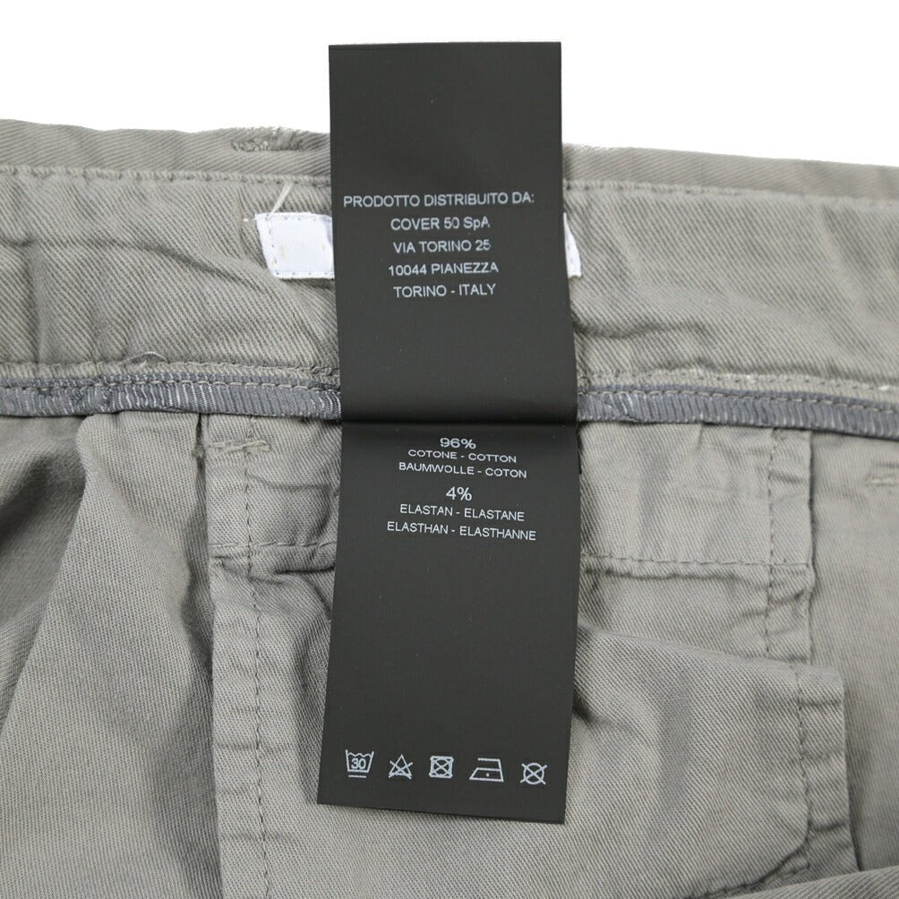PT TORINO Edge “REBEL FIT” ストレッチコットン ワンタックパンツ グレー 56 | GUARDAROBA MILANO OFFICIAL STORE