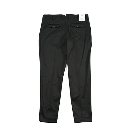 PT TORINO Edge “REBEL FIT” ストレッチコットン ワンタックパンツ ブラック 44 | GUARDAROBA MILANO OFFICIAL STORE