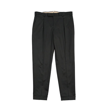 PT TORINO Edge “REBEL FIT” ストレッチコットン ワンタックパンツ ブラック 44 | GUARDAROBA MILANO OFFICIAL STORE