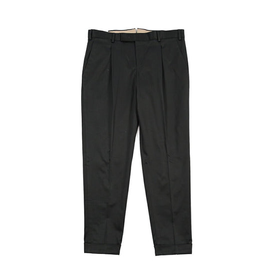PT TORINO Edge “REBEL FIT” ストレッチコットン ワンタックパンツ ブラック 44 | GUARDAROBA MILANO OFFICIAL STORE