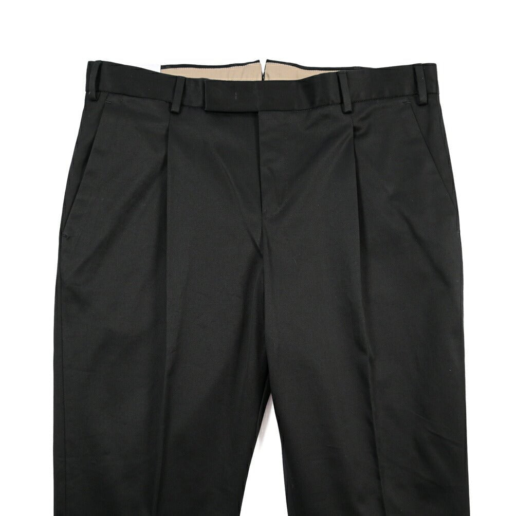 PT TORINO Edge “REBEL FIT” ストレッチコットン ワンタックパンツ ブラック 44 | GUARDAROBA MILANO OFFICIAL STORE