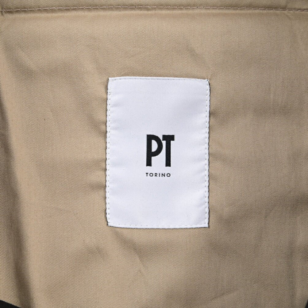 PT TORINO Edge “REBEL FIT” ストレッチコットン ワンタックパンツ ブラック 44 | GUARDAROBA MILANO OFFICIAL STORE