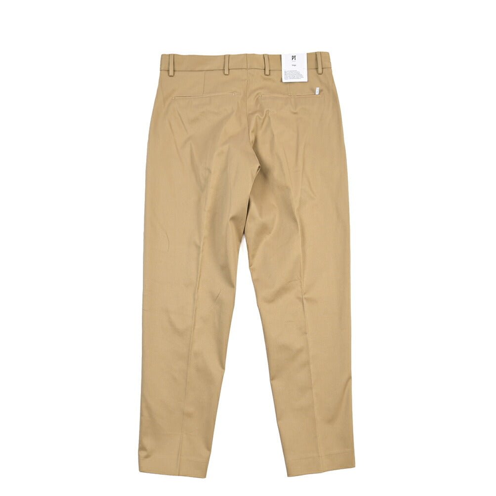 PT TORINO Edge “REBEL FIT” ストレッチコットン ノータックパンツ ベージュ 46 | GUARDAROBA MILANO OFFICIAL STORE