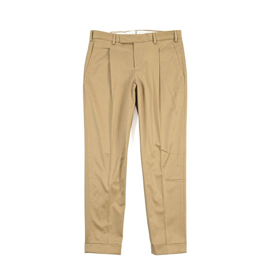 PT TORINO Edge “REBEL FIT” ストレッチコットン ワンタックパンツ ベージュ 48 | GUARDAROBA MILANO OFFICIAL STORE