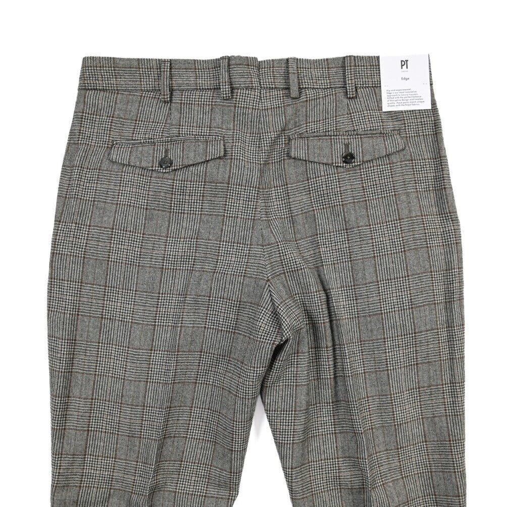 PT TORINO Edge “REBEL FIT” SUPER 100's ヴァージンウール100% ワンタックスラックス グレー 48 | GUARDAROBA MILANO OFFICIAL STORE