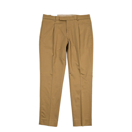 PT TORINO Edge “UNDICI” ストレッチコットン ワンタックパンツ ブラウン 52 | GUARDAROBA MILANO OFFICIAL STORE